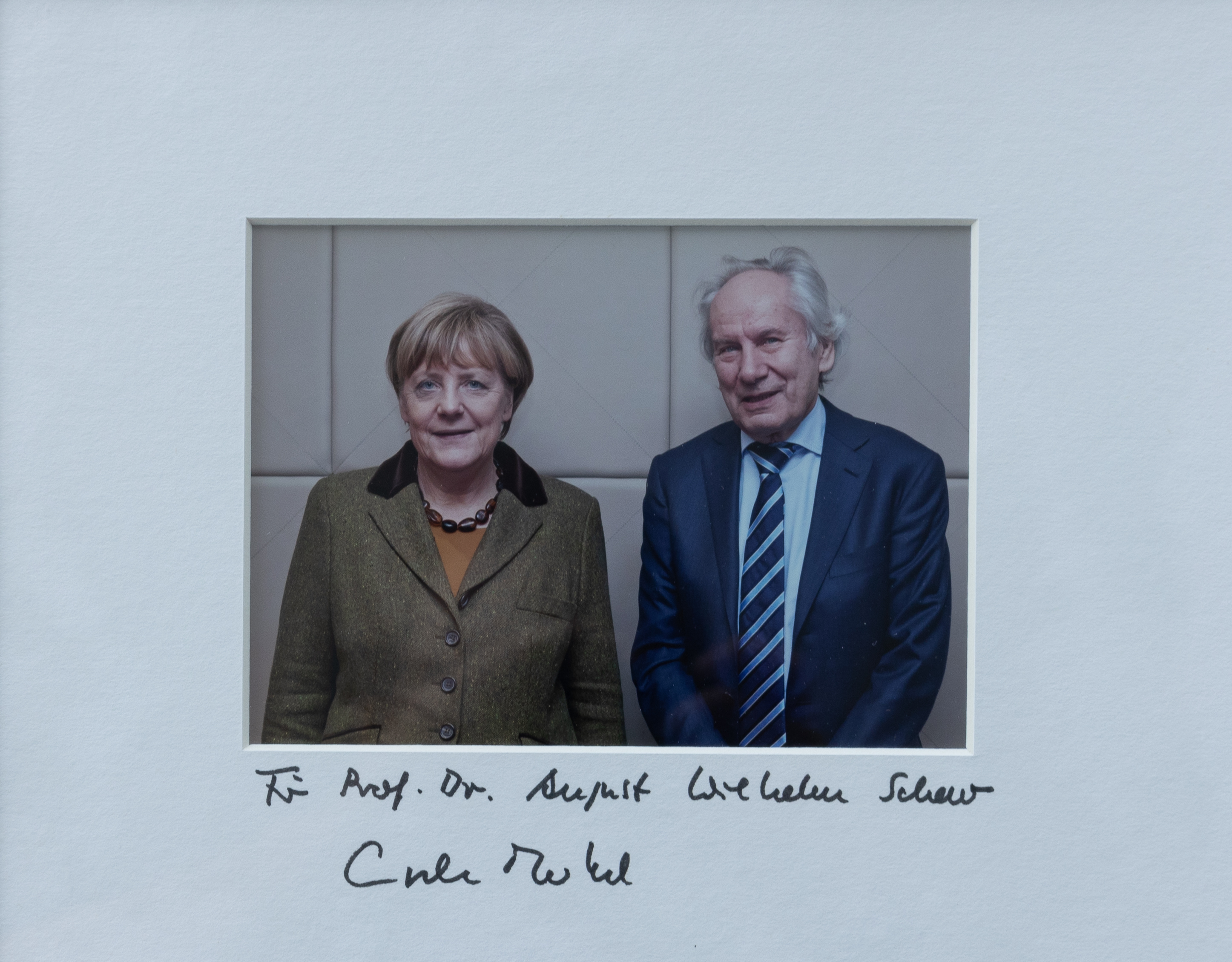Prof. Dr. August-Wilhelm Scheer mit der ehemaligen Bundeskanzlerin Angela Merkel