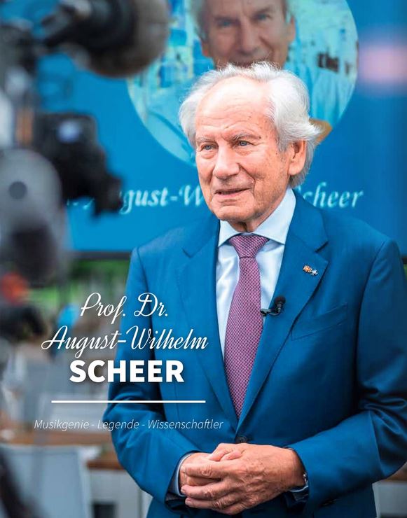 Prof. Dr. August-Wilhelm Scheer beim Interview